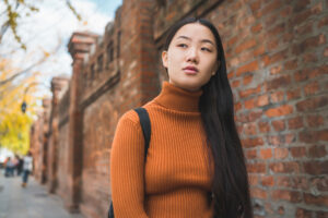 Person thinking about negative self-talk
