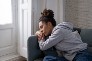 woman considers if marijuana use is negatively impacting her mental health